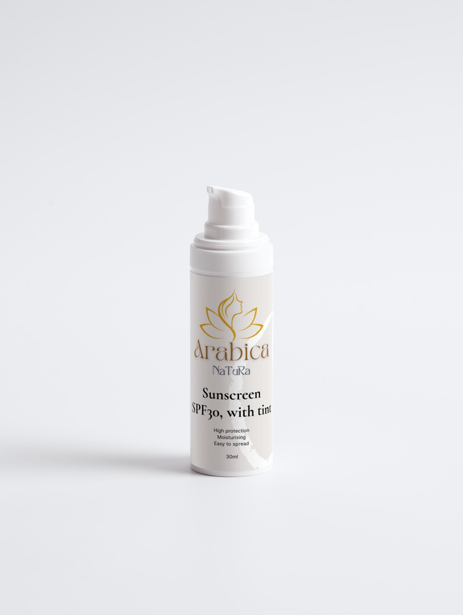 Protector Solar SPF30 con Tinte de Arabica Natura