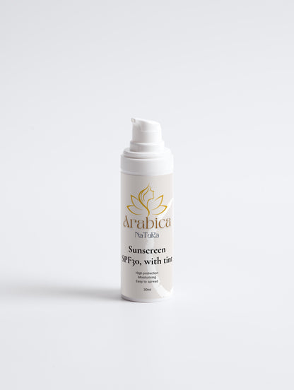 Protector Solar SPF30 con Tinte de Arabica Natura